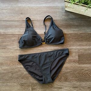 Old Navy Bikini Women's Medium Black Two Piece Swimwear Set